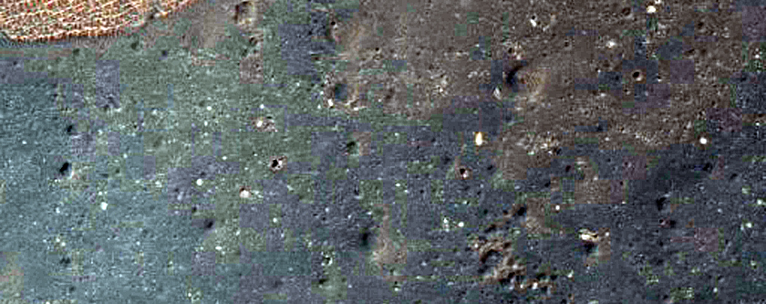 Tilted Blocks in Oudemans Crater
