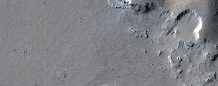 Лава в долине Marte Vallis