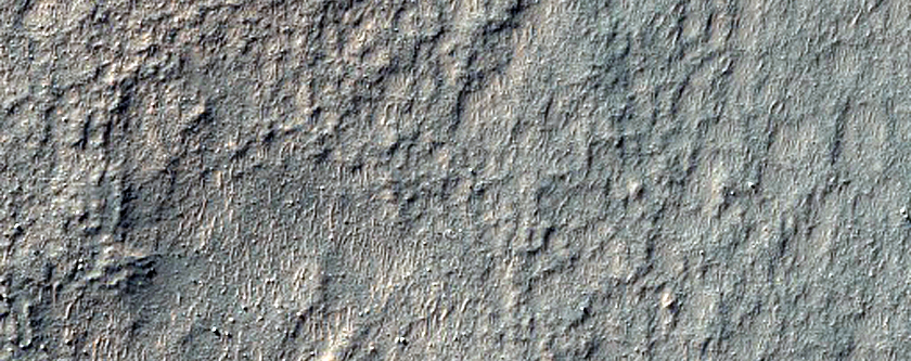 Layers on Floor of Southern Mid-Latitude Crater