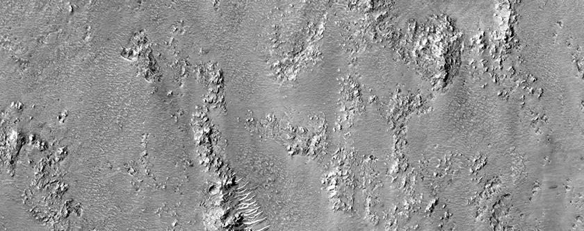 Inner Layers of Mojave Crater Ejecta
