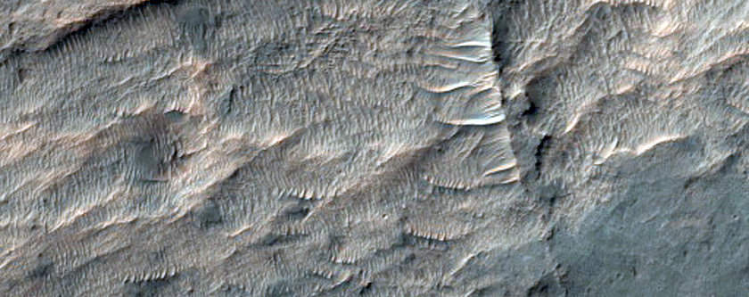Montes no cho da Cratera Kashira