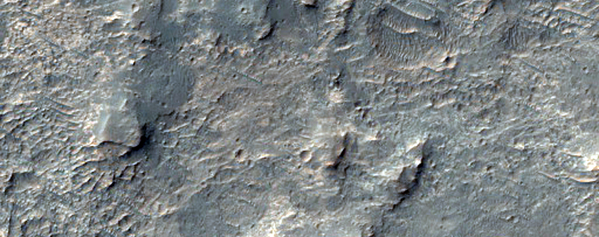 Terrain near Honda Crater