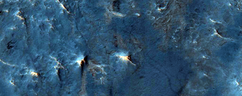 Terrain in Mclaughlin Crater