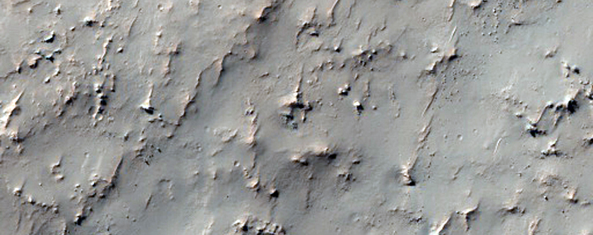Rim of Crater in Mare Serpentis