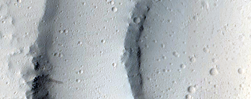 Line of Pits in Tractus Fossae