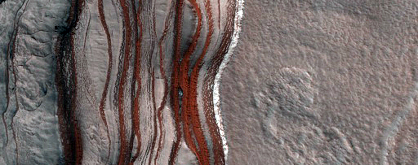 Mid Chasma Boreale Basal Scarp