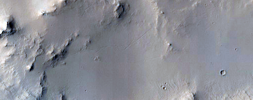 Layers in Crater Depression