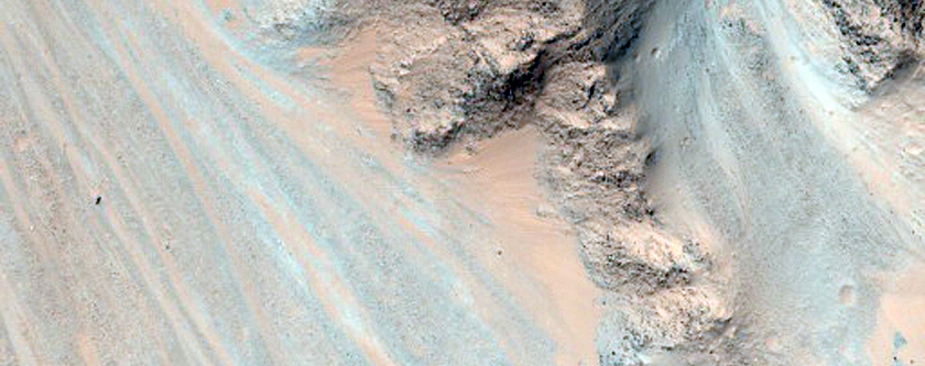 Monitor Slopes in Eos Chasma