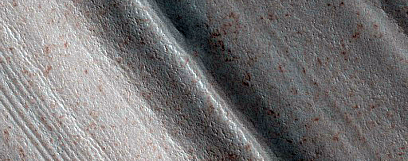 Pits on Mound of North Polar Layered Deposits