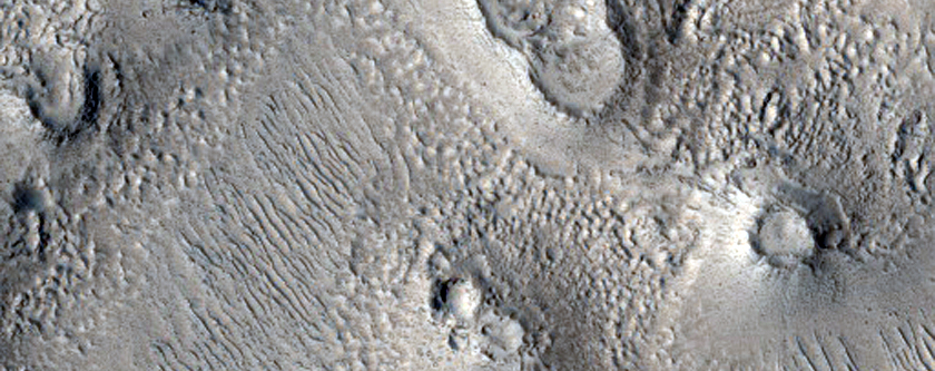 Lines of Cratered Cones in Phlegra Region