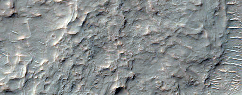 Channels and Layering inside Crater