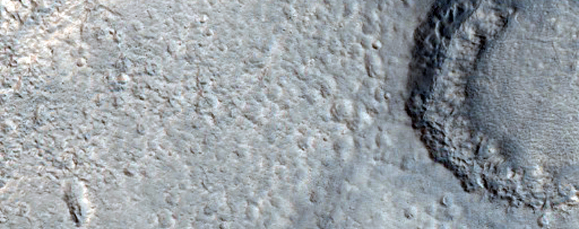 Possible Fine Valley Channels North of Timoshenko Crater