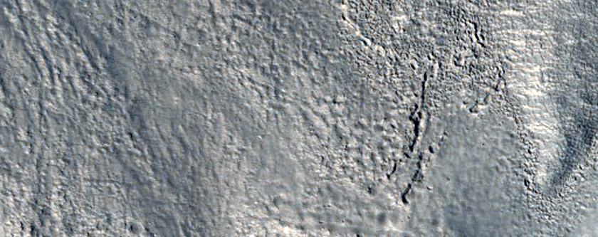 Gullies in Crater