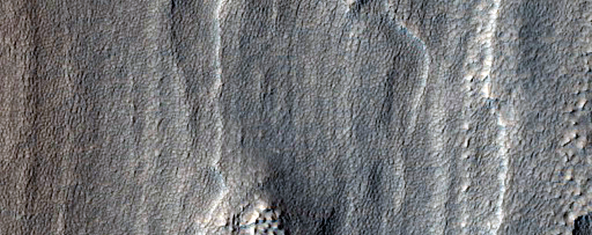 Layers in Crater Deposit in Protonilus Mensae
