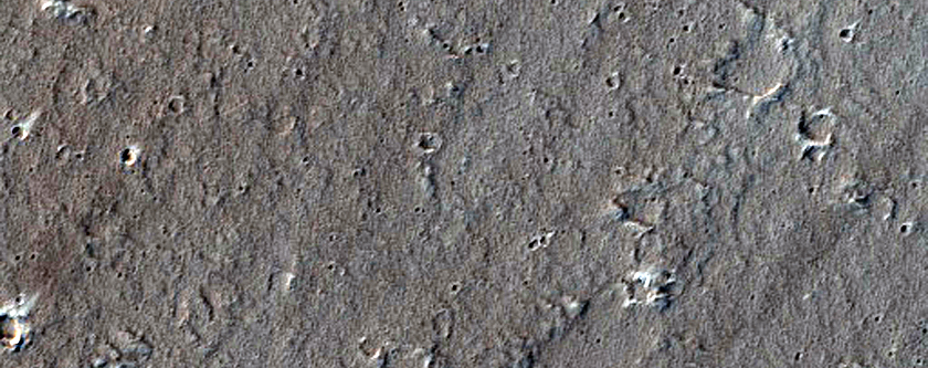 Cratered Cones Near Tharsis Region