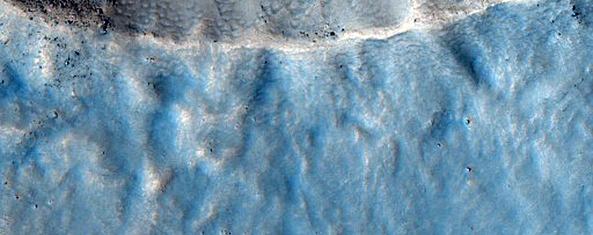 Crater with Large Boulders