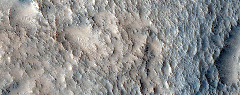 Shallow Crater with Cross-Cutting Valley