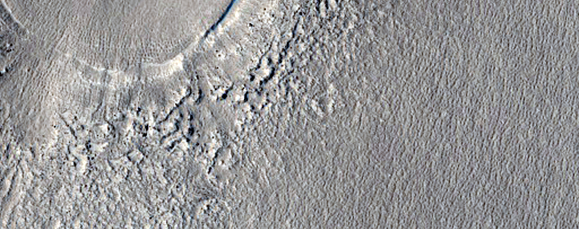 Infrared-Distinct Crater