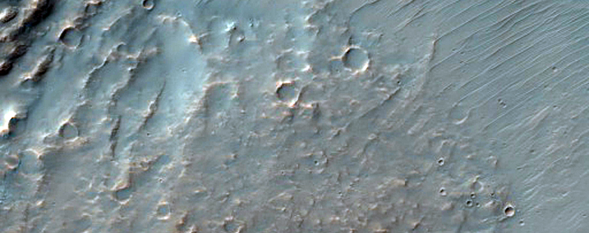 Crater with Steep Rocky Slopes