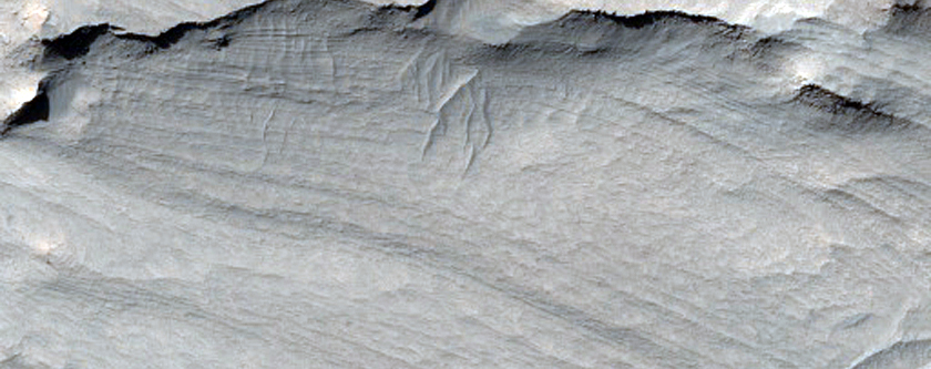 Layered Rocks of Ophir Mensa