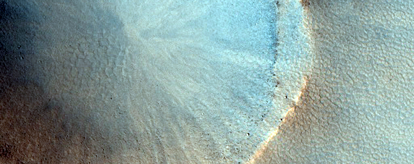 Crater in Acidalia Planitia