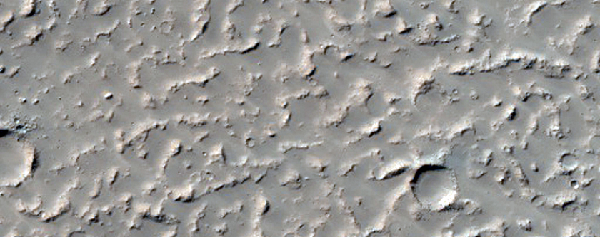 Edge of Lava Flow in Terra Sirenum