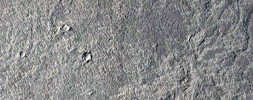 Fissure Near Cerberus Fossae with Tectonic Morphologies
