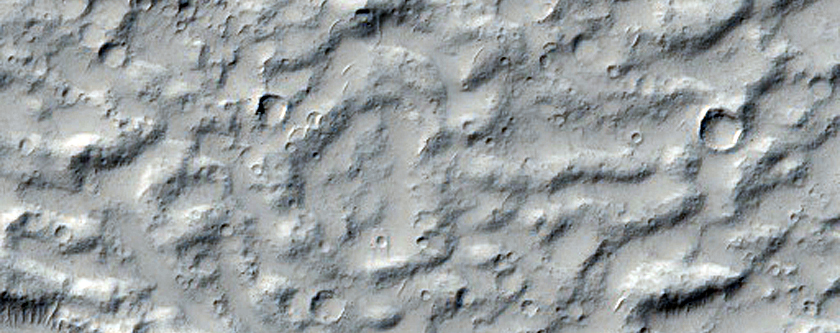 Lava Surface in Memnonia Fossae Region