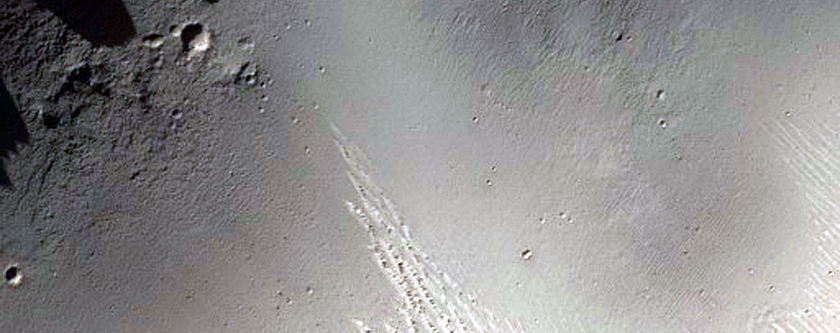 Central Uplift of Ejriksson Crater