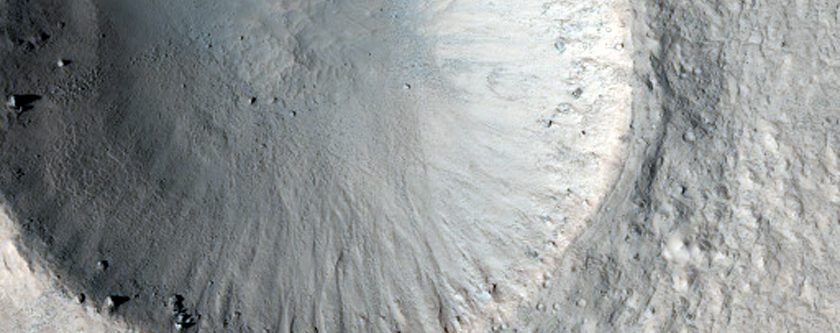 Crater with Steep Slopes