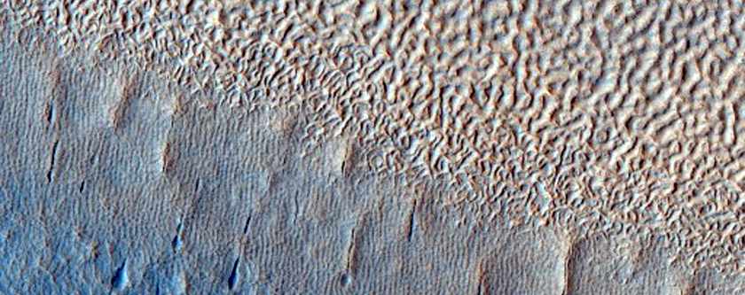 Apron Material in Deuteronilus Region