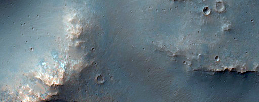Ridges Radial to Wall of Crater