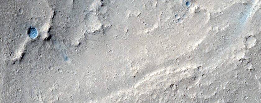 Small Volcano in Wind Streak Southwest of Tombaugh Crater