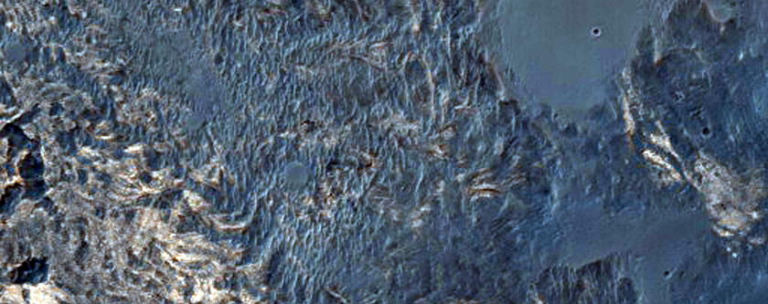 Margin of Crater Near Meridiani Planum
