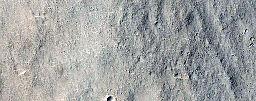 Terraced Slope in CTX Image 