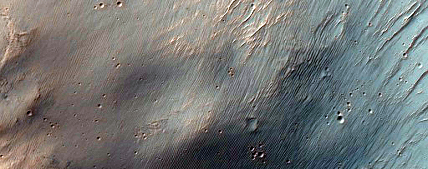 Valleys on Crater Wall