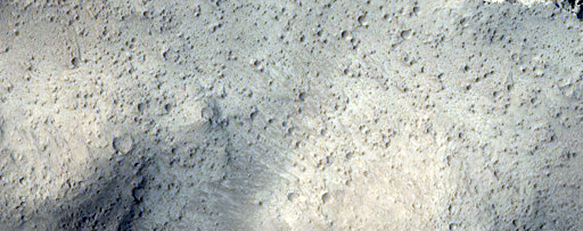 Mound Bisected by Trough in Cerberus Fossae