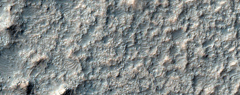 Flow Features Leaving Palos Crater