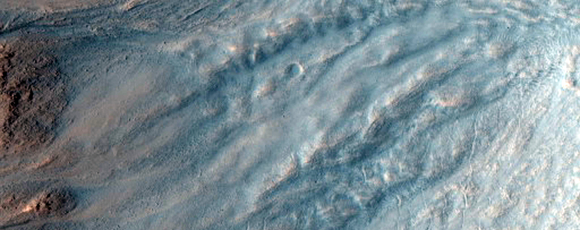 Western Half of Well-Preserved Gullied Crater