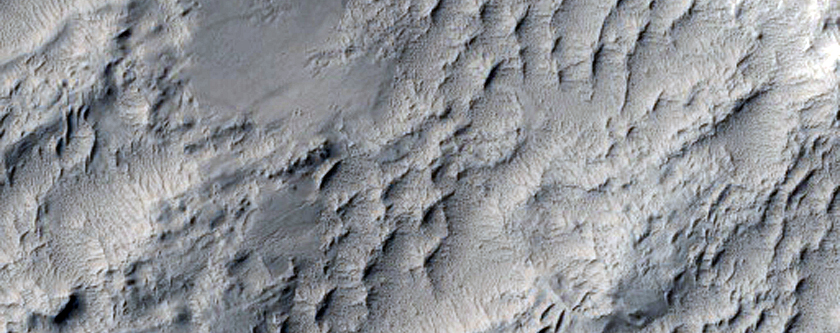 Smaller Crater on Floor of Schiaparelli Crater
