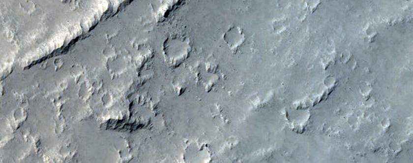 Leveed Channel in Daedalia Planum