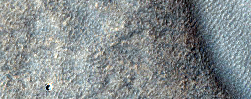 Channel in Lyot Crater