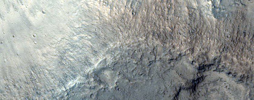 Wall of Orson Welles Crater