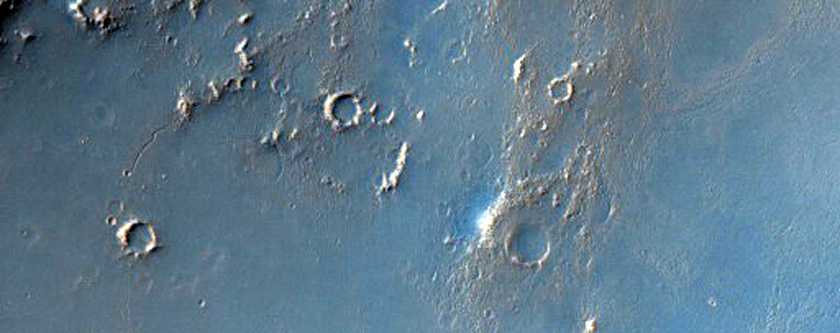 Layers on Rim of Schiaparelli Crater