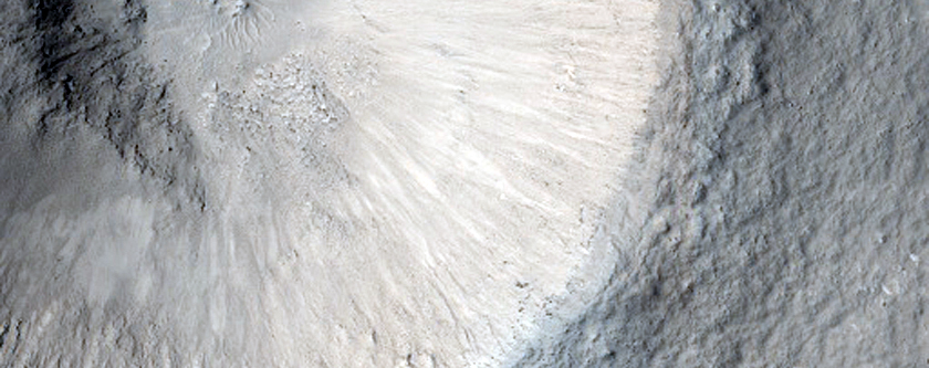 Crater in Utopia Planitia