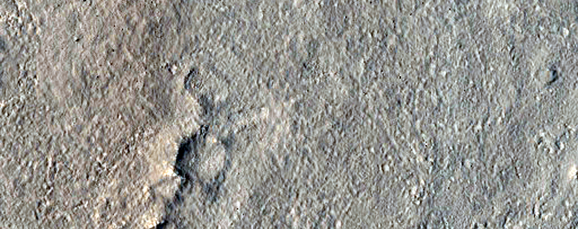 Infrared-Distinct Crater