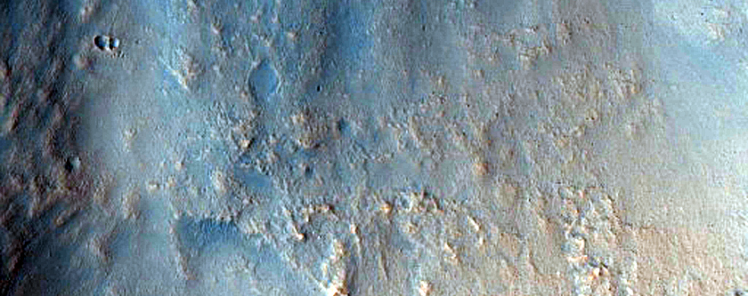 Monitor Slopes of Well-Preserved Impact Crater