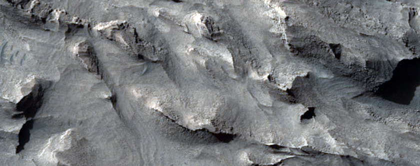 Layered Rocks on West Candor Chasma Floor