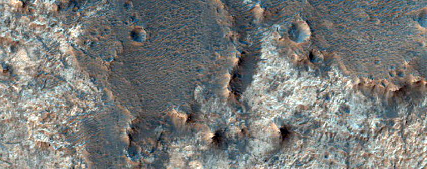 Terrain East of Dark-Capped Plain and Ridges in West Arabia Region