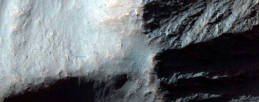 Steep Slopes in Coprates Chasma